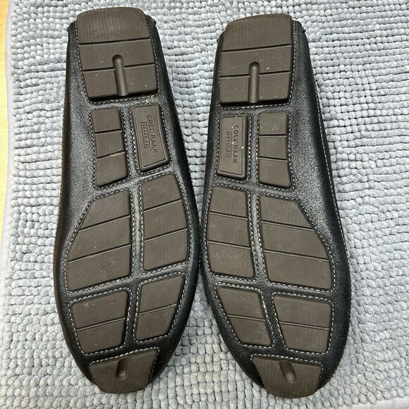 COLE HAAN WYATT Men 11.5M Black Suede Leather Penny Driver Bracken Loafers main image 9